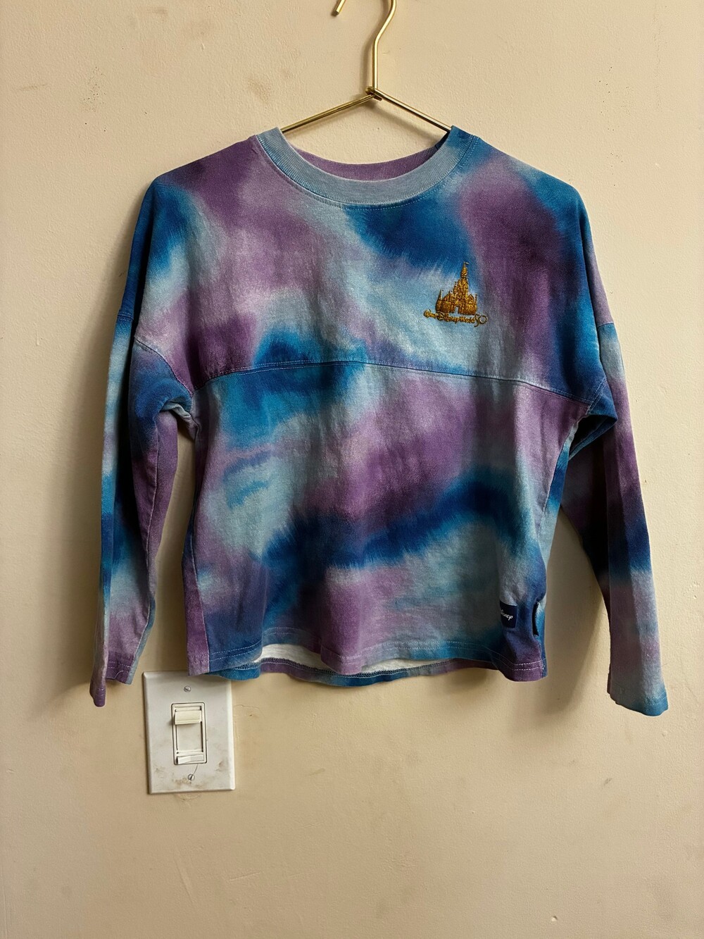 Disney World 50th Anniversary Mickey Minnie Tie Dye Spirit Jersey Youth L 10/12
